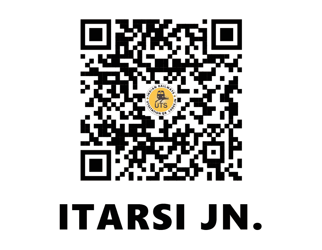 UTS QR Code for ITARSI JN. - ET (WC - MADHYA PRADESH)